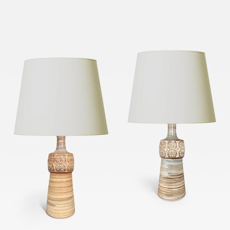  S holm Stent j Soholm ceramics Pair of Table Lamps by Arne Finne for S holm