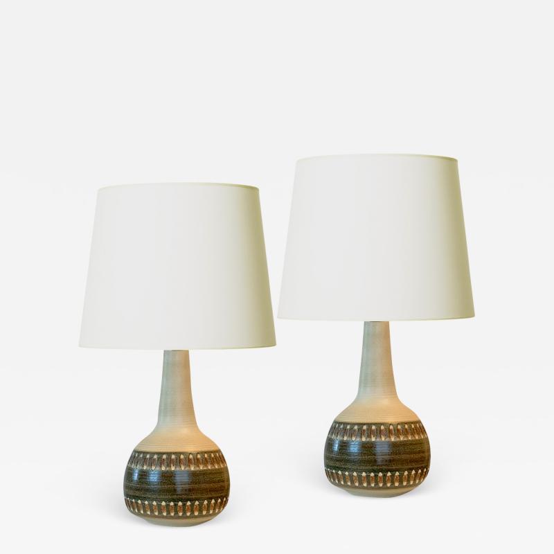  S holm Stent j Soholm ceramics Pair of Tall Table Lamps by Soholm Stentoj
