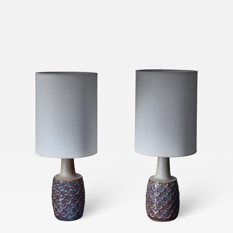 S holm Stent j Soholm ceramics Pair of ceramic table lamps by Soholm Denmark 1960s