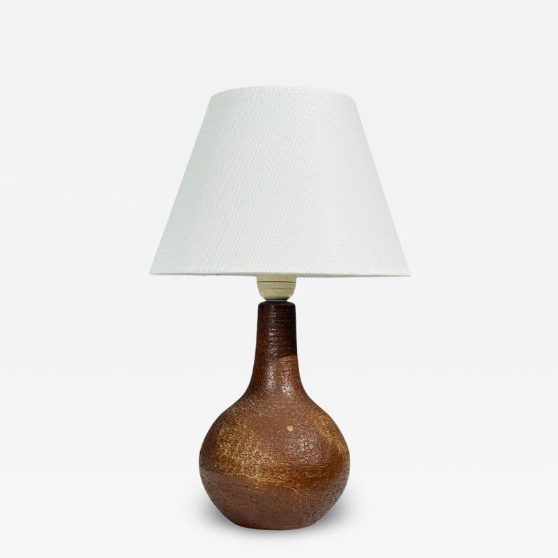  S holm Stent j Soholm ceramics S holm Stent j Danish Modern Table Lamp Burnt Orange Ceramic Denmark 1960s