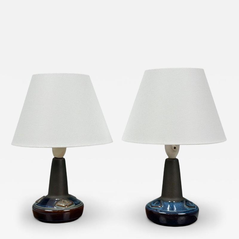  S holm Stent j Soholm ceramics S holm Stent j Glazed Stoneware Table Lamps Denmark 1970s