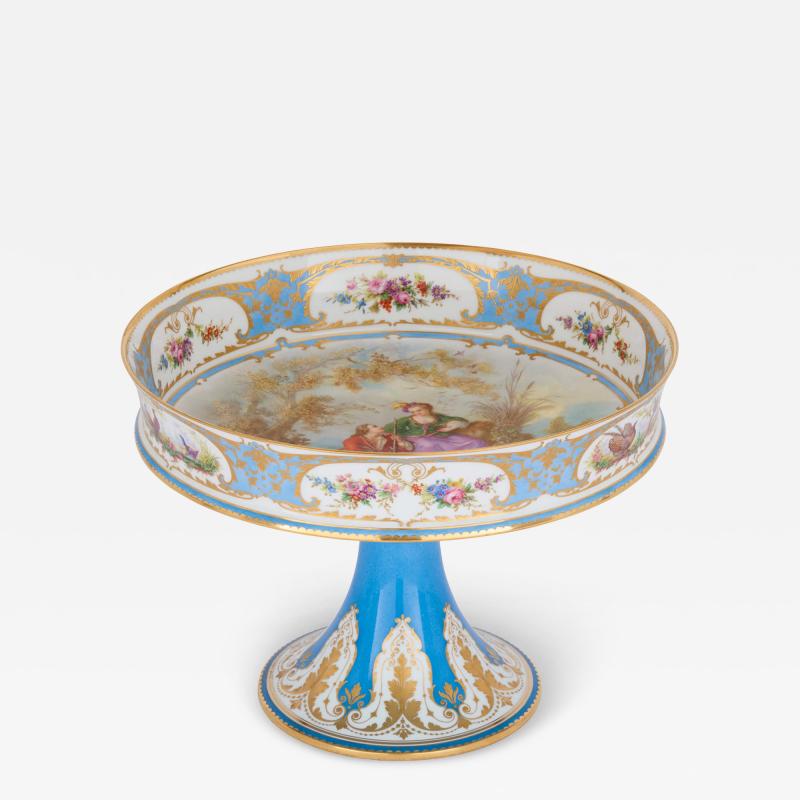  S vres Porcelain Manufacture Nationale de S vres Antique blue S vres porcelain centrepiece
