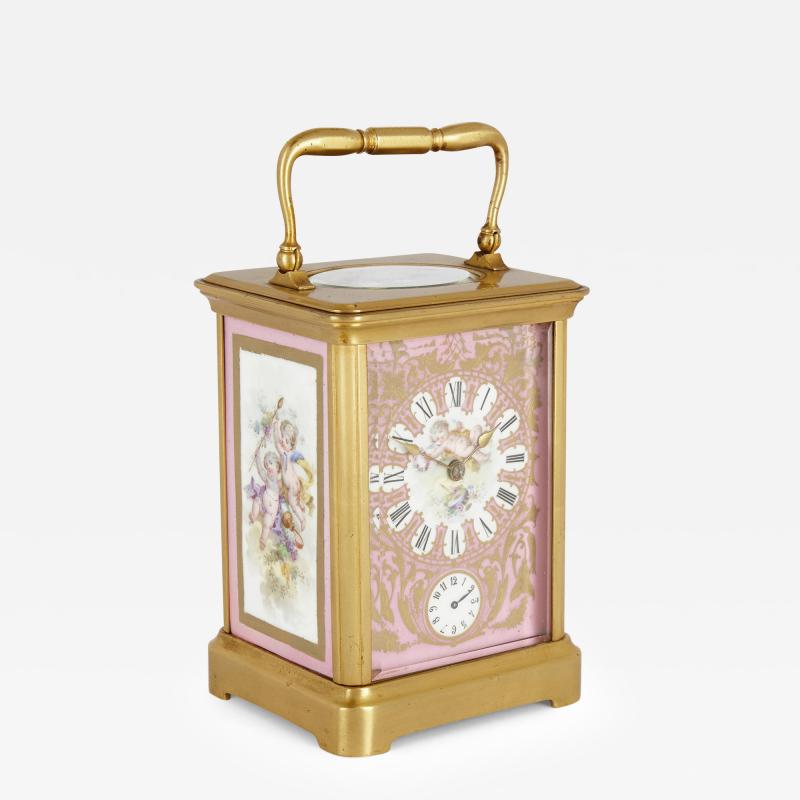  S vres Porcelain Manufacture Nationale de S vres Rococo Style Sevres Style Porcelain and Ormolu Carriage Clock