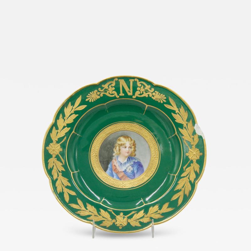  S vres Porcelain Manufacture Nationale de S vres Set of 3 French Victorian Sevres Porcelain Plates