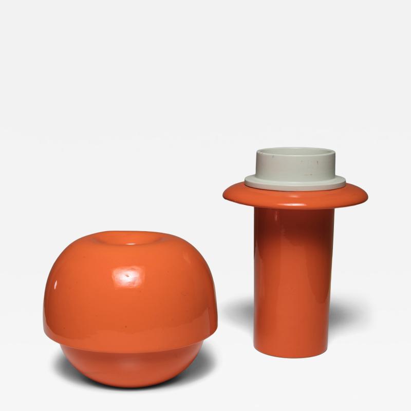 SIC Italy Set of Two Ceramic Vases by SIC Italy