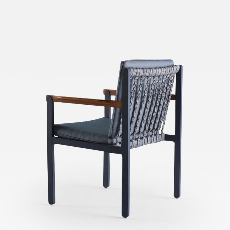  SIMONINI Chair in metal nautical rope and textiles for the outdoors or indoors
