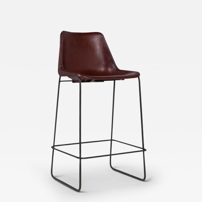  SOL Y LUNA HIGH LEATHER GIRON BAR STOOL