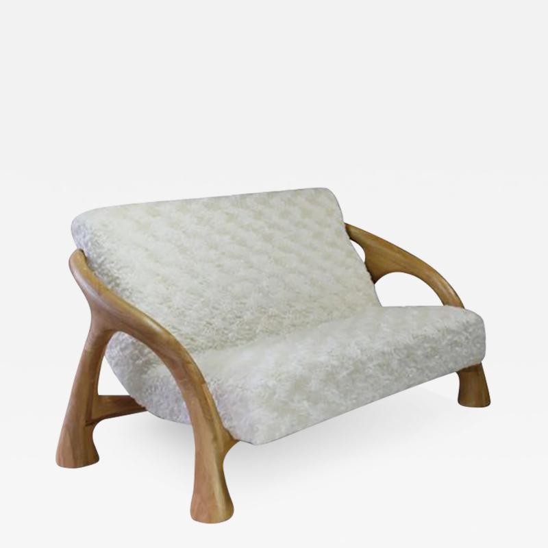  Saccomanno Dayot Yaka Oak Loveseat