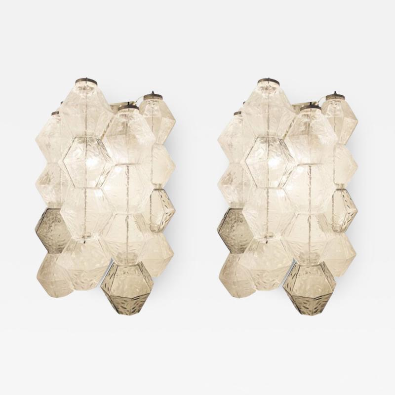  Salviati Pair of Murano Glass Wall Lights by Salviati