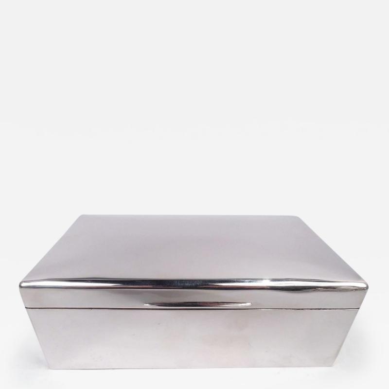  Sampson Mordan Large English Modern Sterling Silver Box 1914