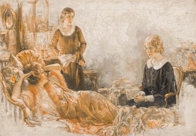  Samuel Marshall Frantz American 1920s oil painting by Samuel Marshall Franz The Heart of Juanita 