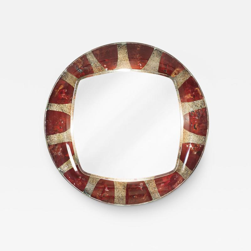  Santambroggio e DeBerti Mid Century Italian Illuminated Wall Mirror By Santambroggio e DeBerti Labeled