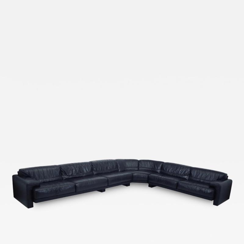  Saporiti Leather Sectional Midday Sofa by Preview