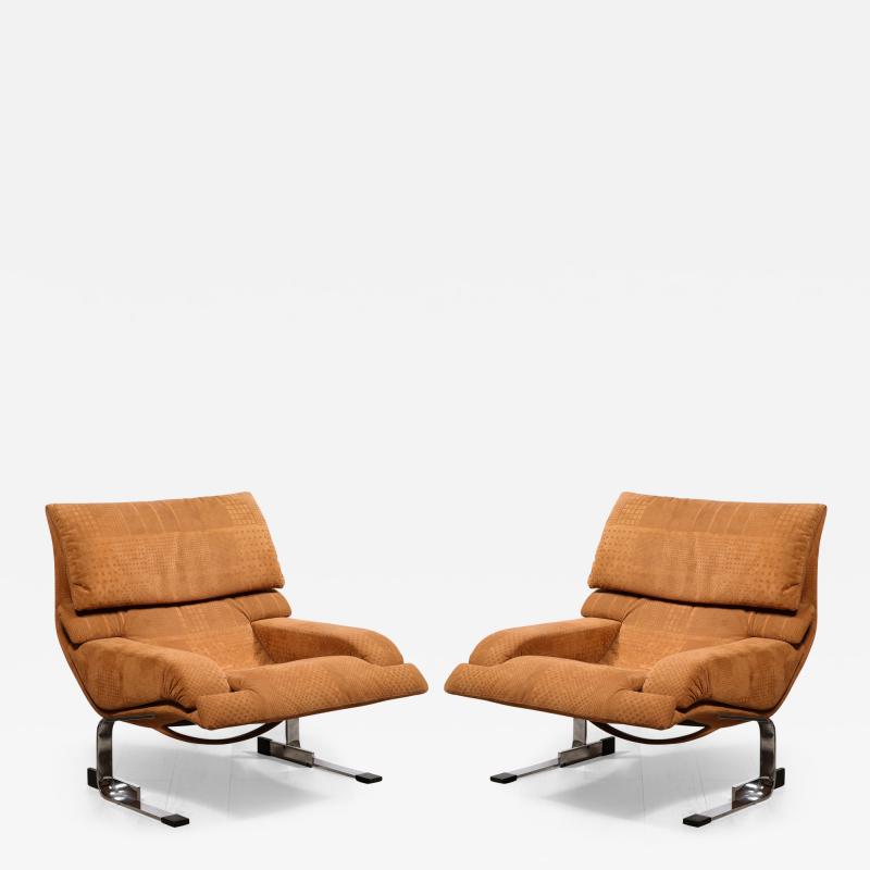  Saporiti Pair of Lounge Chairs
