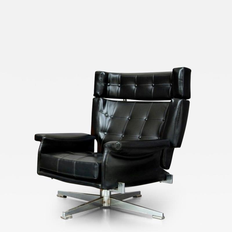  Saporiti Rare Swivel Armchair by Alberto Rosselli for Saporiti