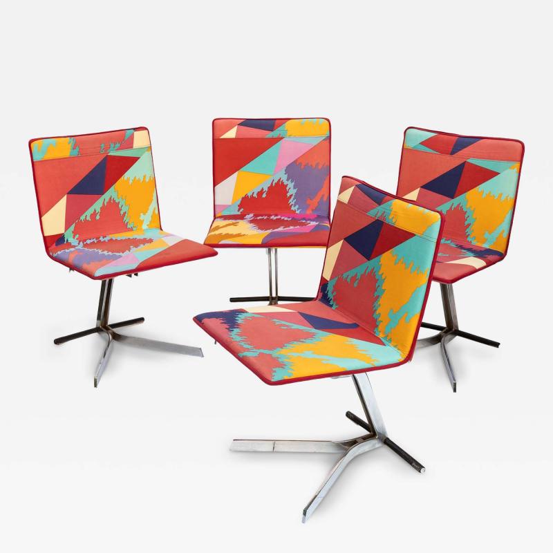  Saporiti Set of 4 dining chairs by Saporiti Italia