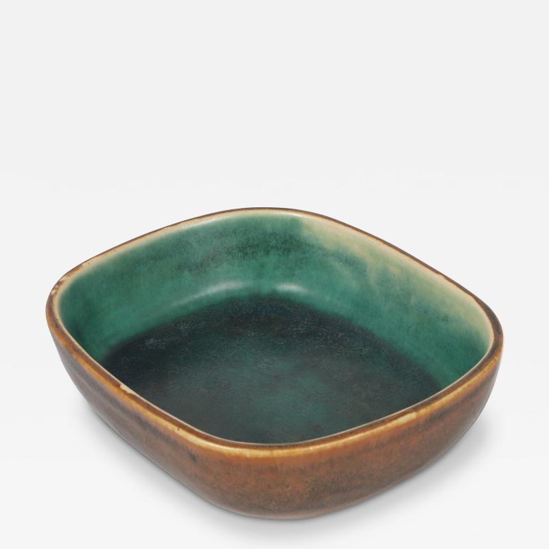  Saxbo Bowl in Brown and Teal by Eva Staehr Nielsen for Saxbo