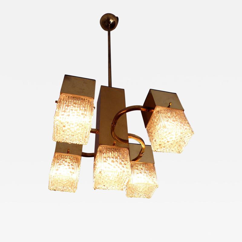  Sciolari Lighting Charming Cubic Chandelier by Gaetano Sciolari 1960