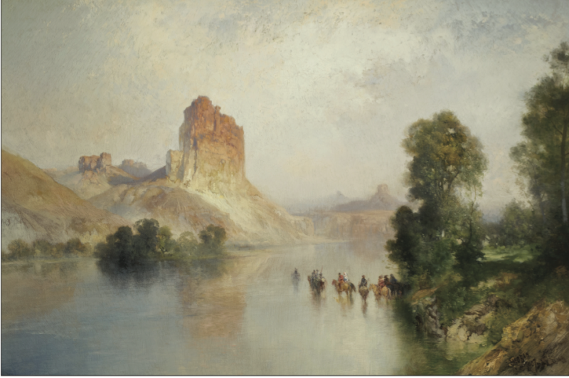  Scottsdale Art Auction Thomas Moran Castle Rock Green River WY