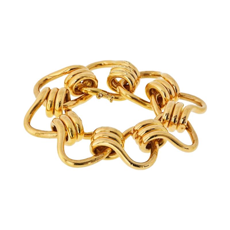  Seaman Schepps Seaman Schepps 22K Yellow Gold Mousetrap 8 Inches Bracelet