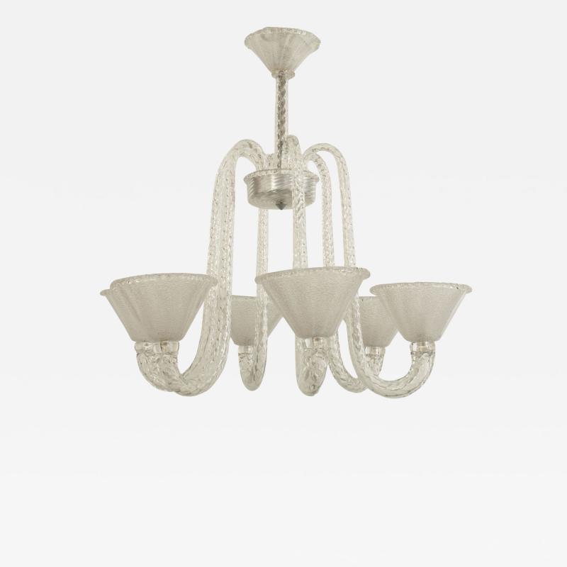  Seguso Italian 1940s Chandelier