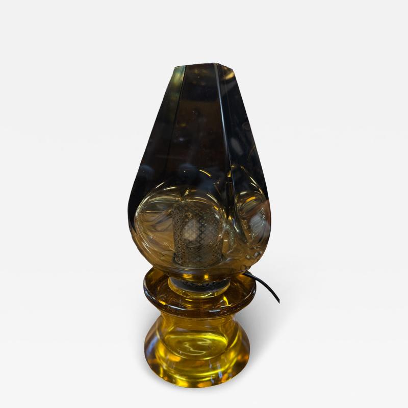  Seguso Seguso Vetri d Arte Flavio Poli Seguso Sculptural Green Murano Glass Table Lamp