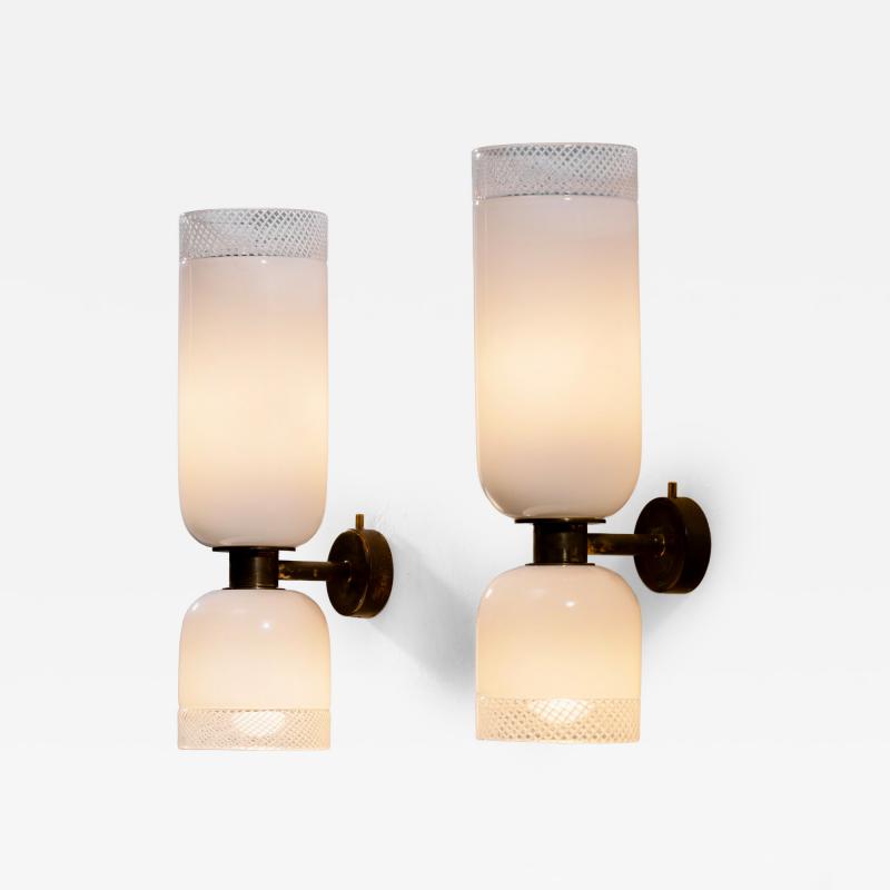  Seguso Seguso Vetri d Arte Pair of Seguso wall lamps