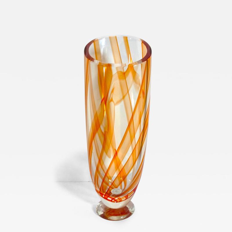  Seguso Viro Seguso Viro Tall Suez Echo Vase Limited 101 Edition Murano 2010