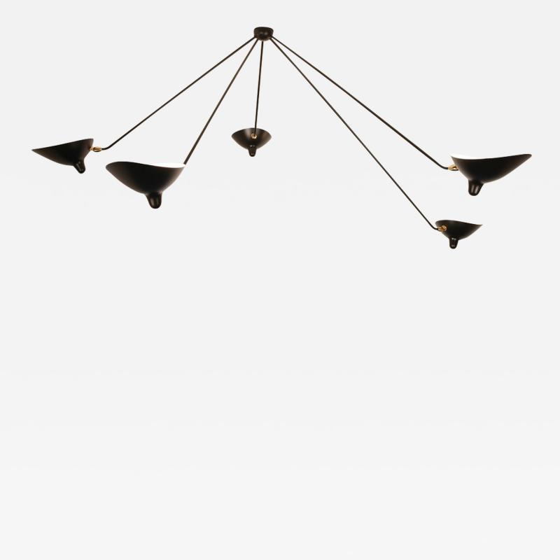  Serge Mouille USA Serge Mouille Spider Ceiling Lamp in Black AVAILABLE OCTOBER 10