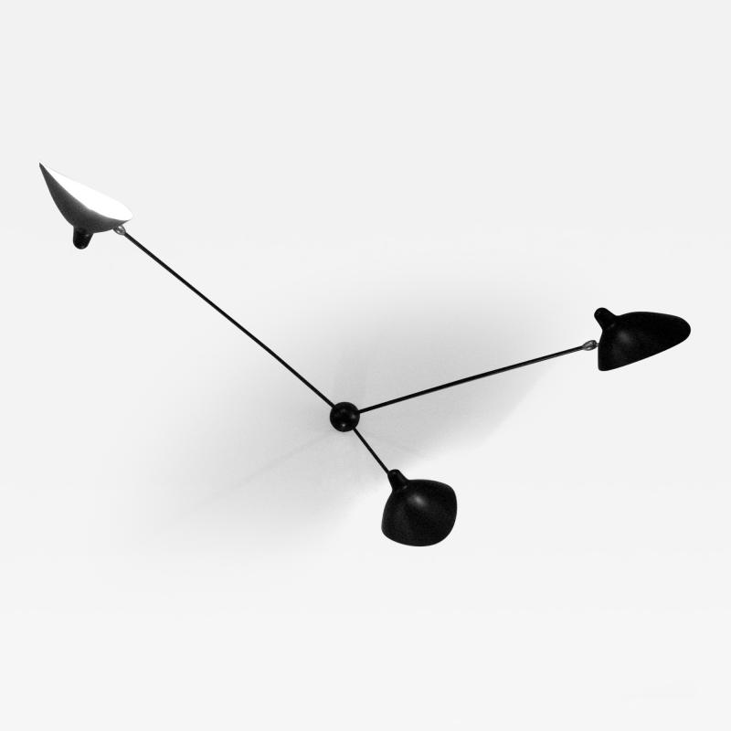  Serge Mouille USA Serge Mouille Spider Sconce 3 Arms in Black AVAILABLE OCTOBER 10