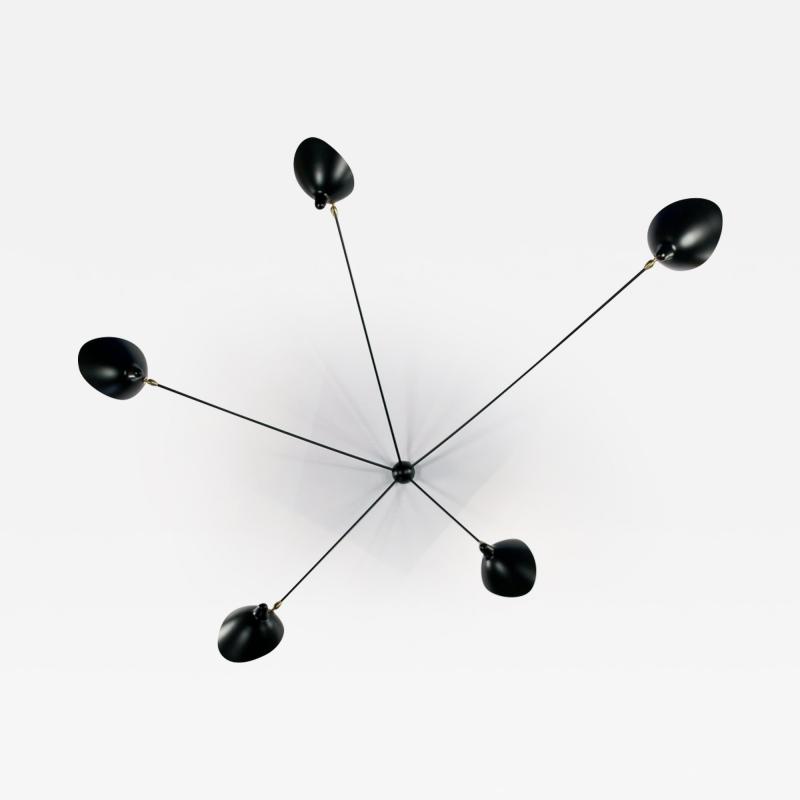  Serge Mouille USA Serge Mouille Spider Sconce in Black 5 Arms AVAILABLE OCTOBER 10