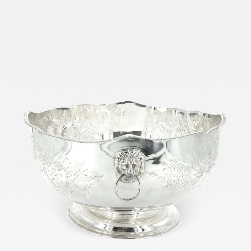  Sheffield Large English Sheffield Punch Bowl Cooler