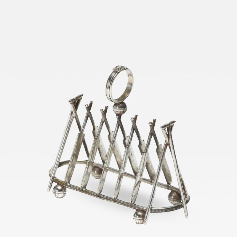  Sheffield Sheffield Cricket Toast Rack Circa 1900