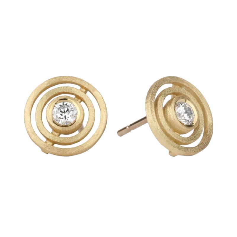  Shimell Madden Shimell Madden Diamond Double Nova Gold Studs