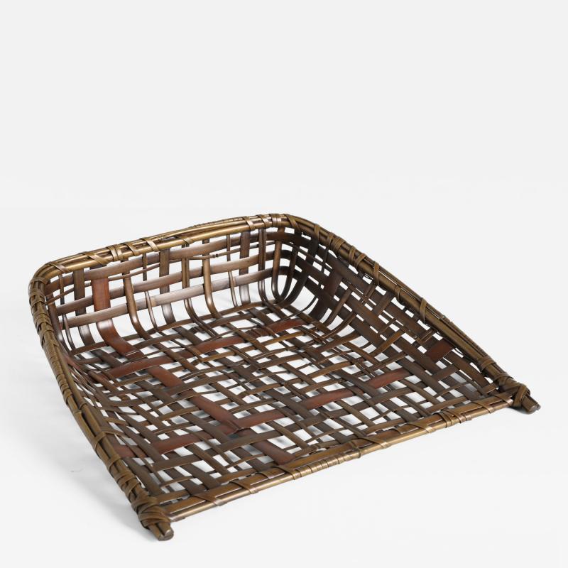  Shoeido Bronze Simulation of Bamboo Basket T 4231 