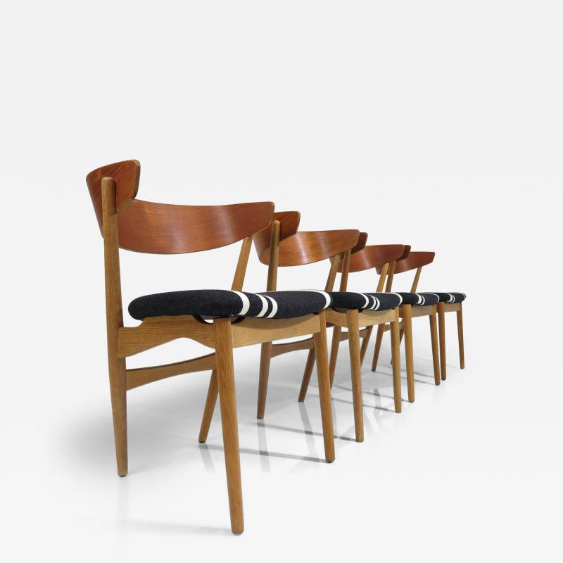  Sibast M bler Four Helge Sibast for Sibast M bler Teak Oak Dining Chairs