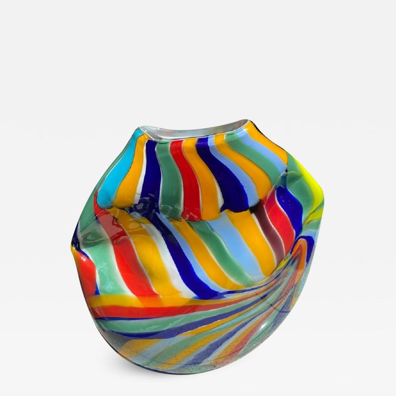  SimoEng Contemporary Abstract Oval Vase in Murano Glass