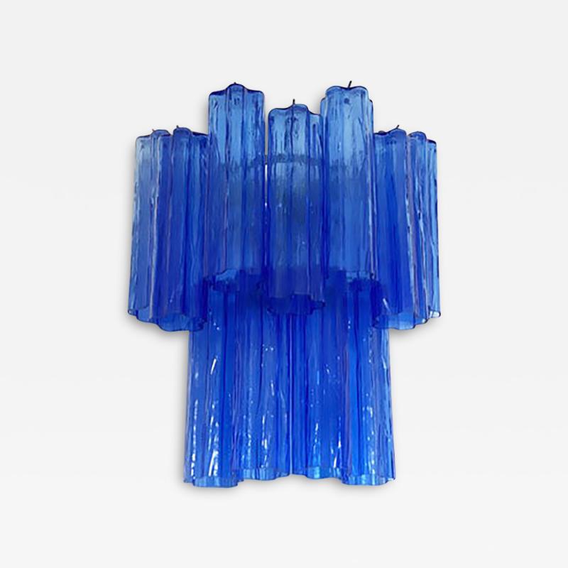  SimoEng Contemporary Blue Tronchi Wall Sconce in Venini Style