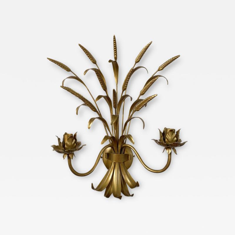  SimoEng Contemporary Gold Florentine Wrought Iron Ears Wall Lamp
