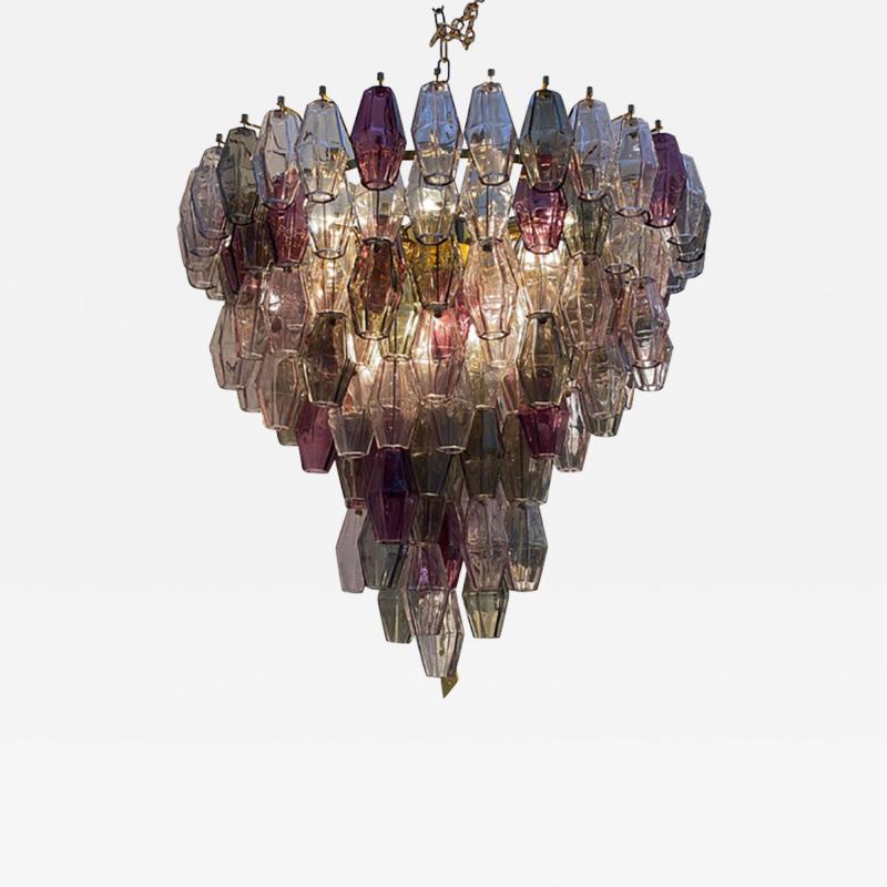  SimoEng Contemporary Mid Centyry Modern Poliedri Murano Glas Chandelier