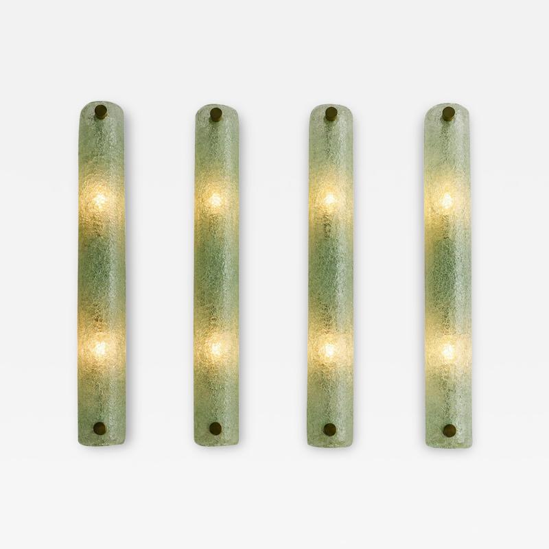  SimoEng Contemporary Modern Green Graniglia Canalina Murano Glass Wall Sconce Set of 4