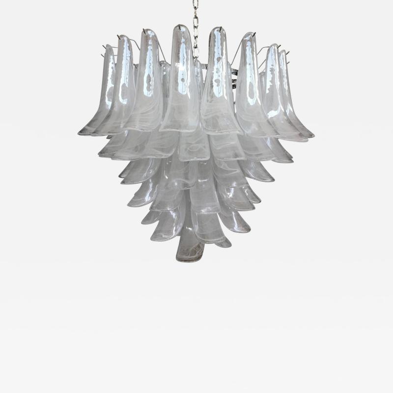  SimoEng Contemporary Murano Glass sella chandelier with rare alabastro color