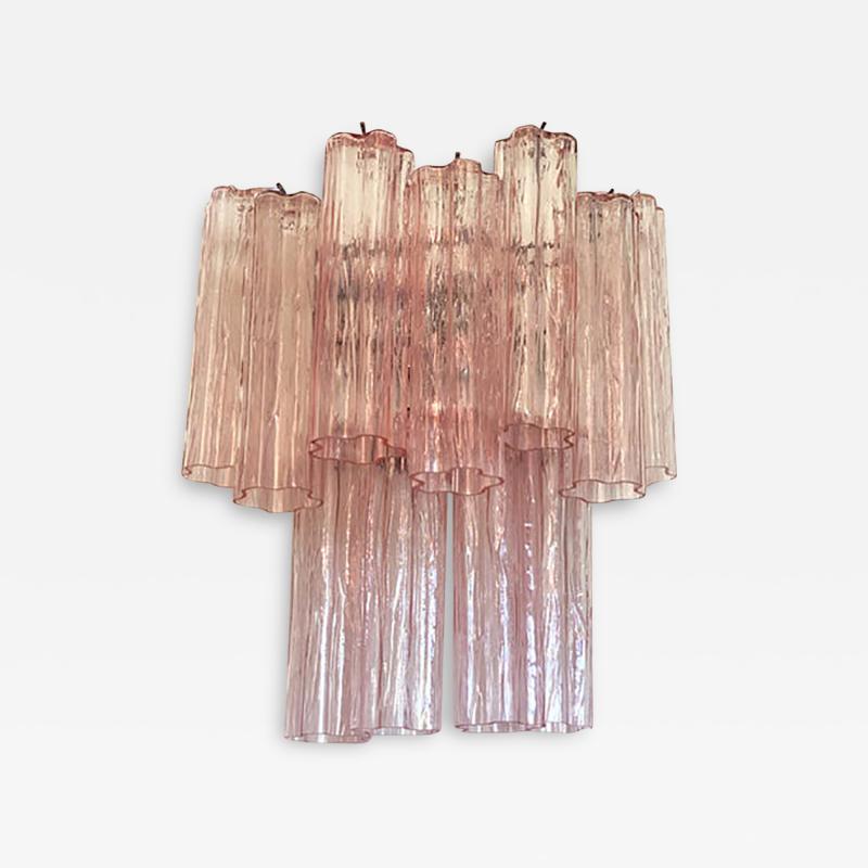  SimoEng Contemporary Pink Tronchi Wall Sconce in Venini Style