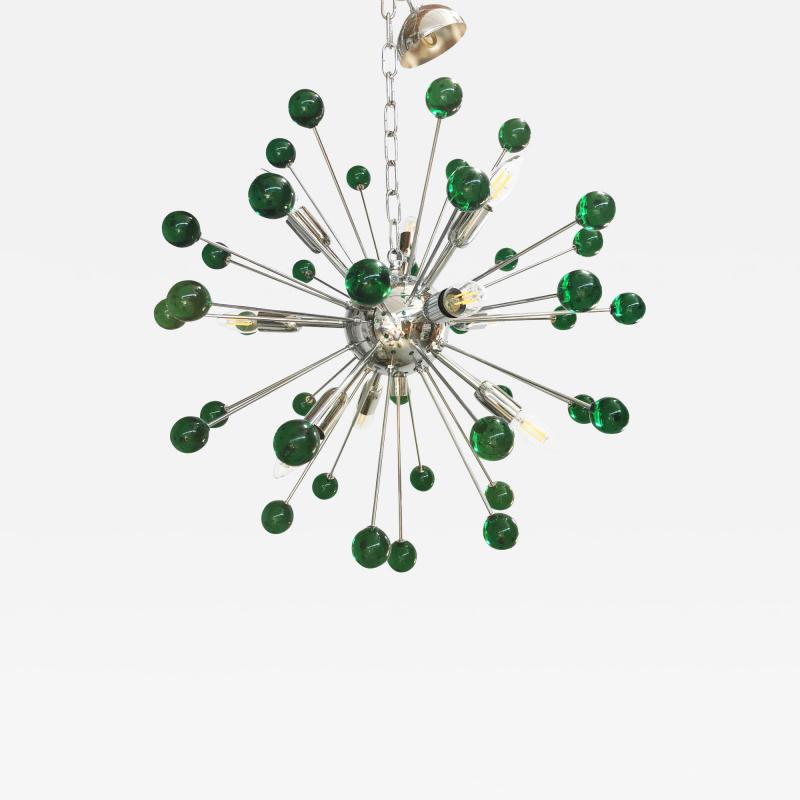  SimoEng EMERALD STAR MURANO GLASS SPUTNIK CHANDELIER