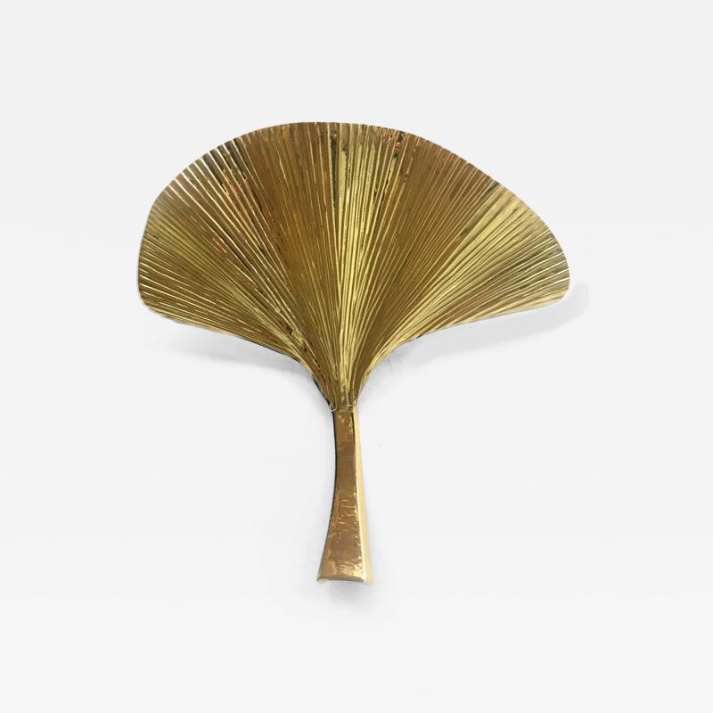  SimoEng GINKO BILOBA BRASS LEAF WALL SCONCE Gold brass