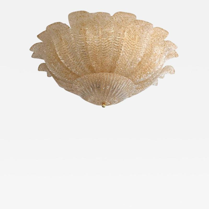 SimoEng Glass Sputnik Chandelier Flush Mount Mazzega Zuccheri Venini Barovier Style