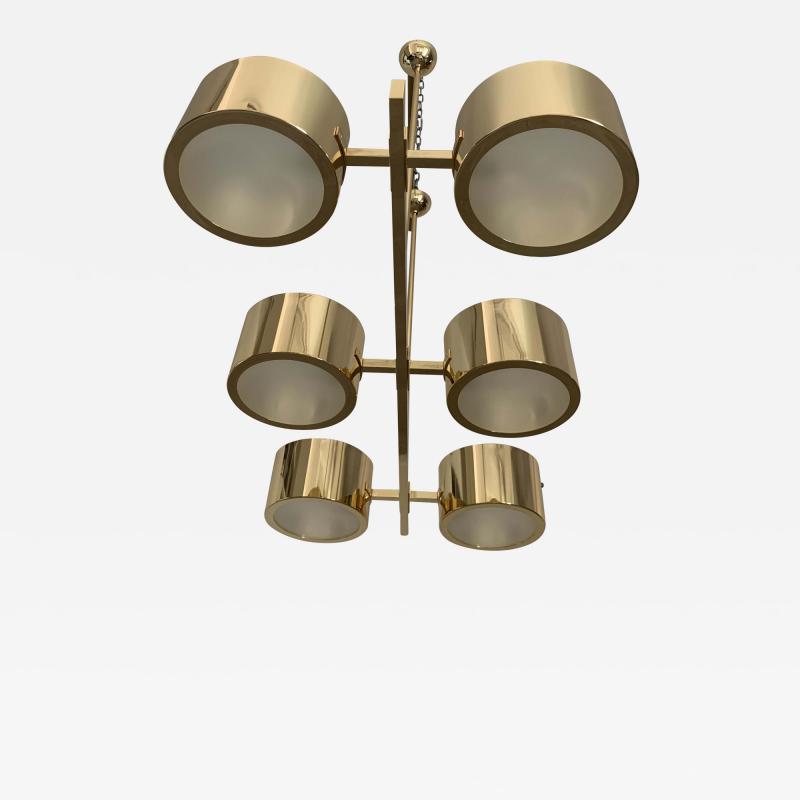  SimoEng Impressive Sputnik Chandelier metal gold stilnovo stile