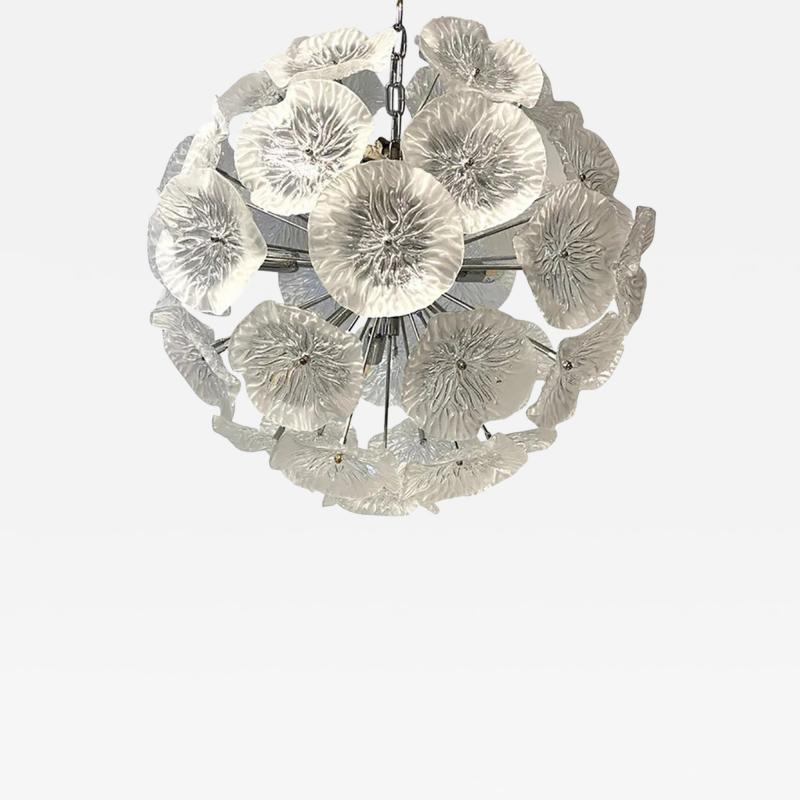  SimoEng Italian Floral Murano Glass Sputnik Chandelier by Simoeng