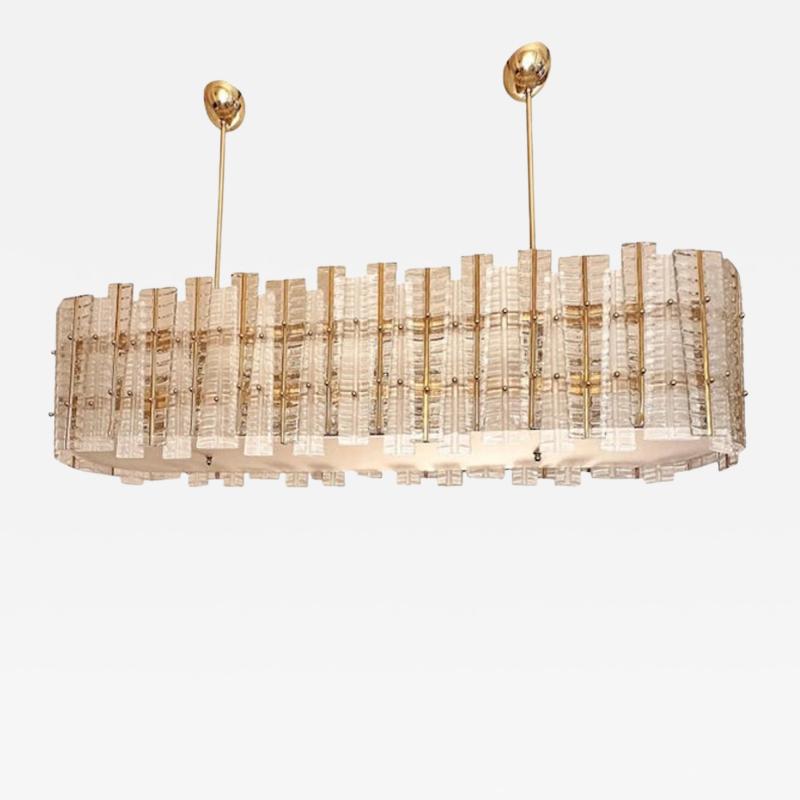  SimoEng Luxury Modern Italian Tropical Gold Murano Glass Chandelier by Simoeng