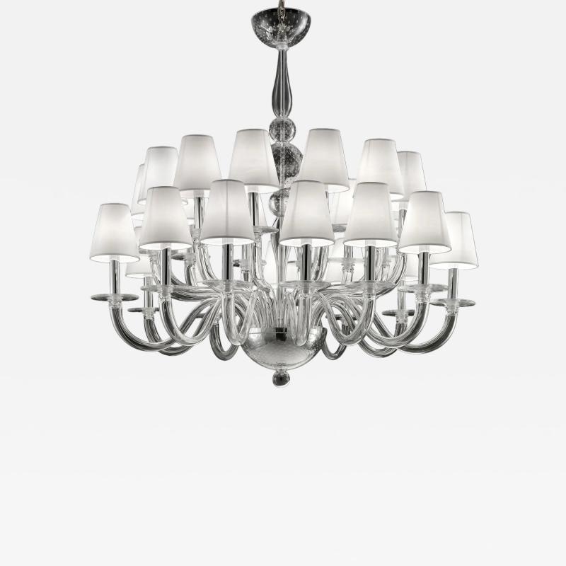  SimoEng Monumental Modern Transparent Murano Glass Chandelier by Simoeng for Simoeng